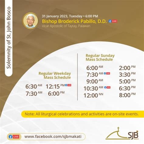 sm makati mass schedule 2024|August 30, 2024 .